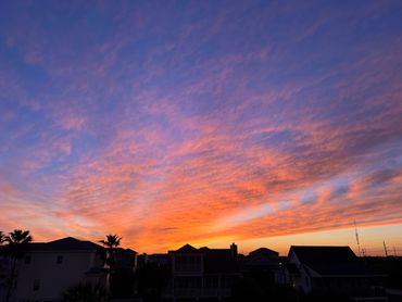 One of the many amazing sunsets we have seen at the house.