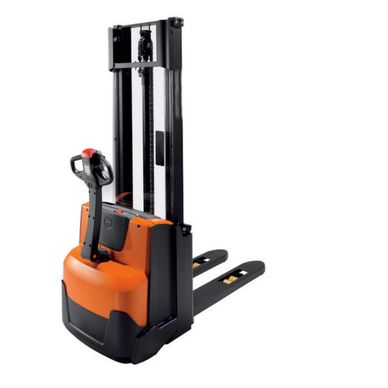 Pedestrian Powered Pallet Stacker and straddle stacker training using a BT pallet truck