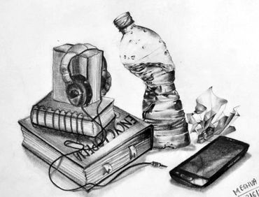 live sketching - design entrance exam preparation