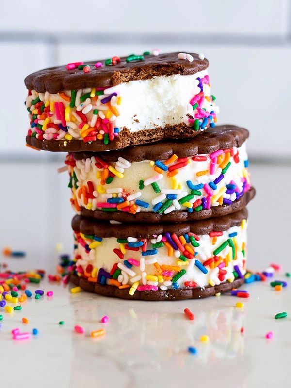Vanilla with Sprinkles Ice Cream Sandwich