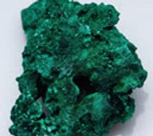 Malachite crystals minerals