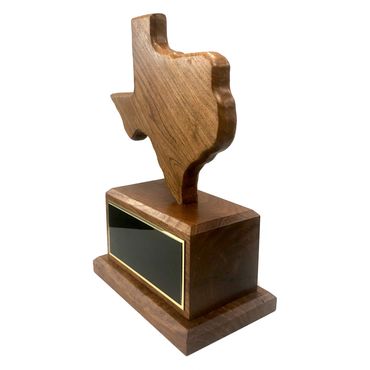 Texas-shaped Award Trophy