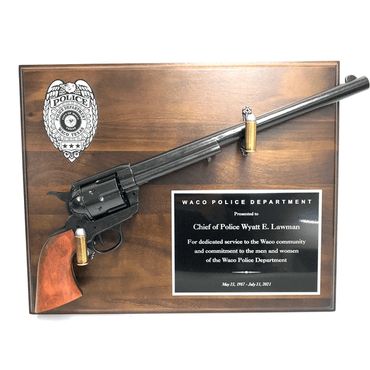 Peacemaker Pistol Award Plaque