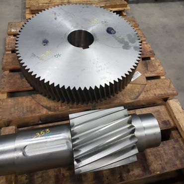 Machined parts ready for shipping.