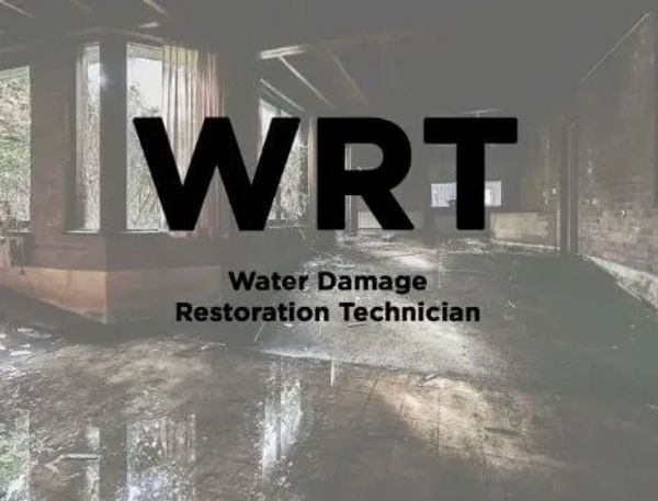 Water damage restoration technician