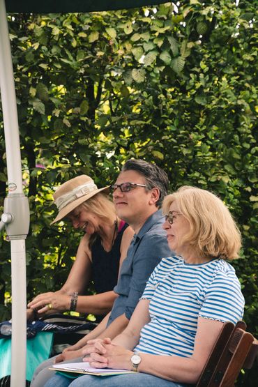 Hildegard Holland (vorn) Steffen Thewis, Anke Altenstädter