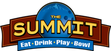 The Summit: Eat, Drink, Play, Bowl logo.