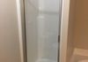 Framed Shower Door on Fiberglass Stall