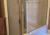 Framed Shower Door with Stepup and 90 Degree Return
