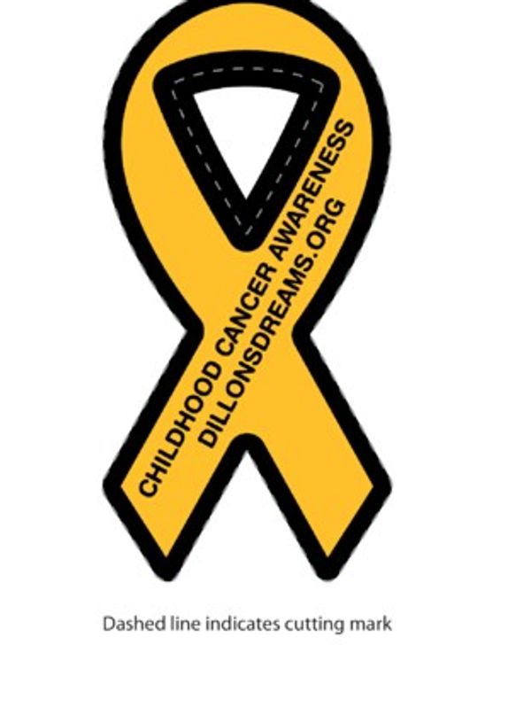 Gold Ribbon for cars
