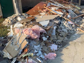 construction waste debris junk removal in santa ana orange county by junk hunters junk removal