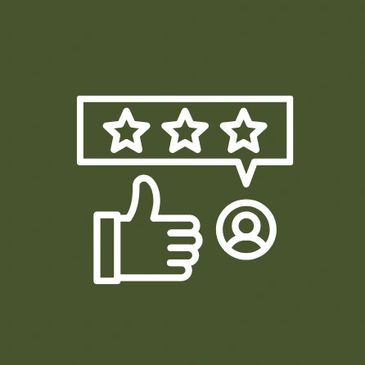 green and white favicon for customer satisfaction for junk hunters junk removal company in santa ana