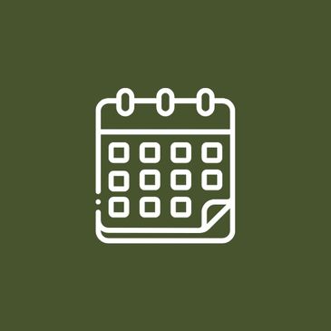 calendar favicon for scheduling junk hunters junk removal santa ana, ca in green and white