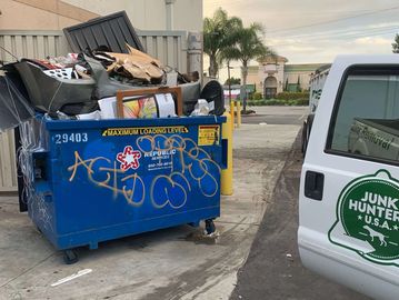 trash overflow pick up santa ana junk hunters junk removal orange county