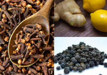 tinospora cordifolia, tulsi leaves