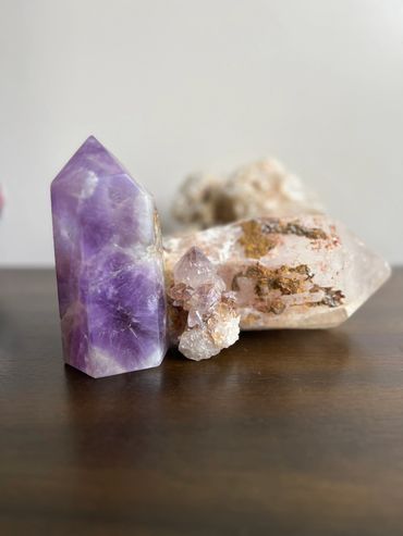 Purple Phantom Spirit Quartz
