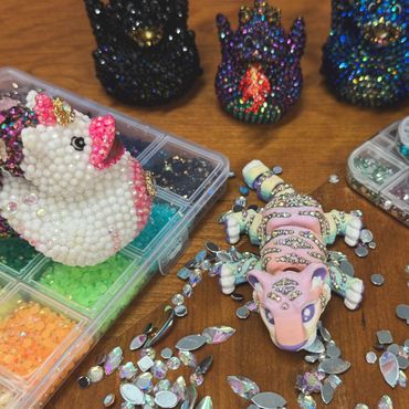 Rhinestones for Bedazzling. Expressive arts for creative clients.