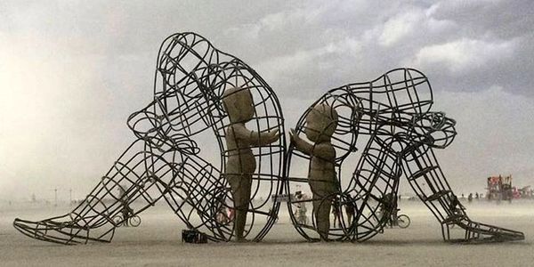 Statue of people going through depression counseling in Fort Lauderdale, FL