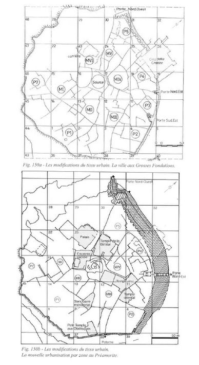 Plan de l'installation des Quartiers et Voiries au niveau Grosses-Fondations (2700 AC)