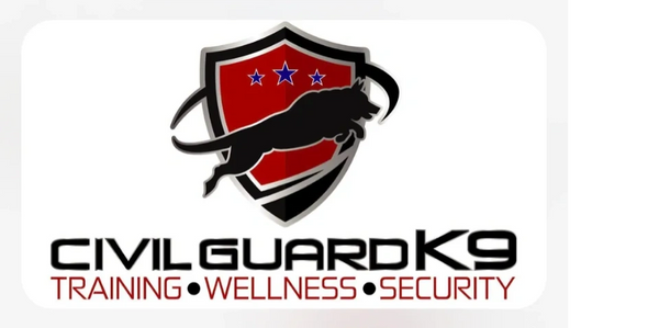 Trust is our mission logo.The circle of dog care with a shield of protection for health.