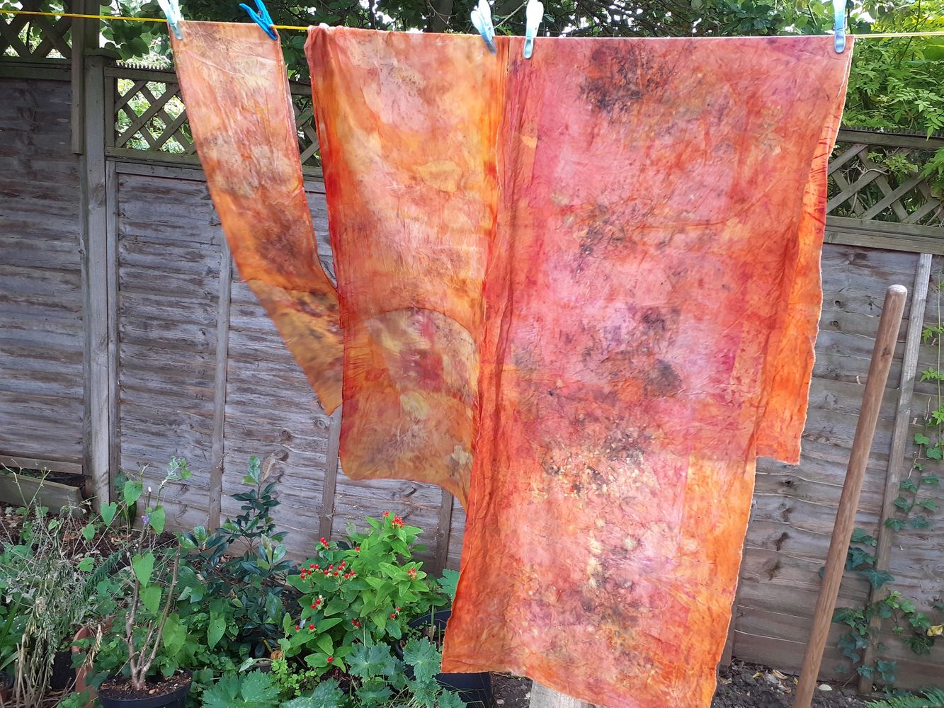 Scarves a flying