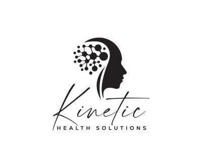 Logo of Kinetic Health Solutions featuring a stylized human head with connecting dots.