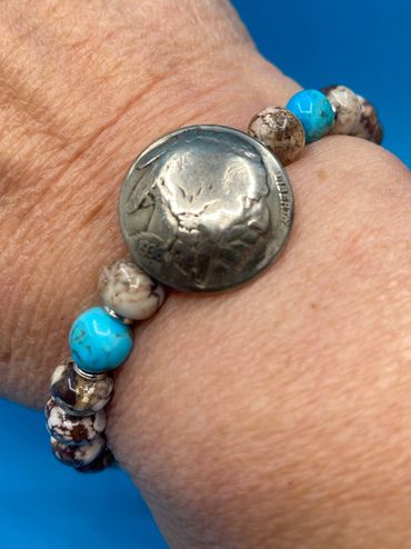 Crazy Wild Horse w/Buffalo Nickel