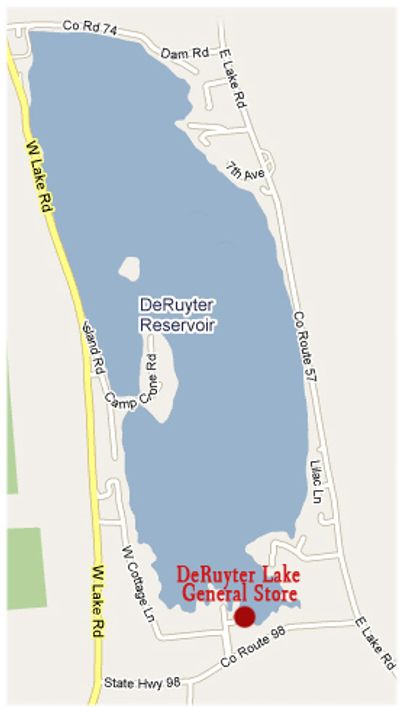 DeRuyter Lake Map