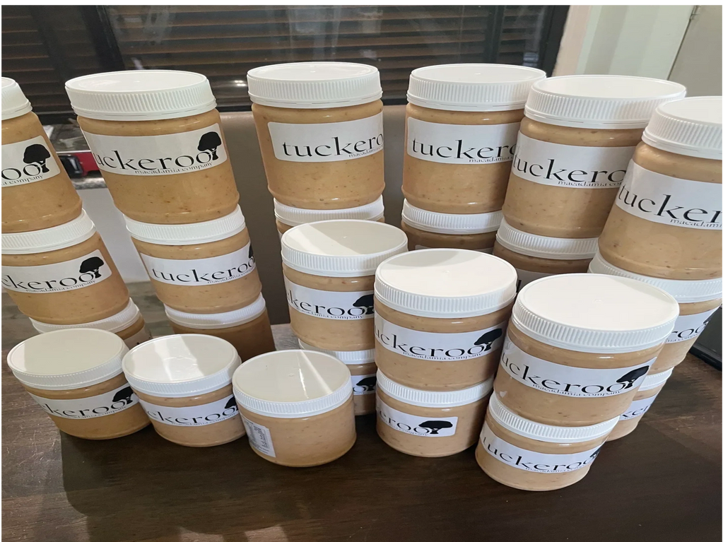 tasty salted macadamia butter. perfect for spreading on toast or piled on a cracker