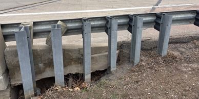 Erosion caused a massive void under a bridge.