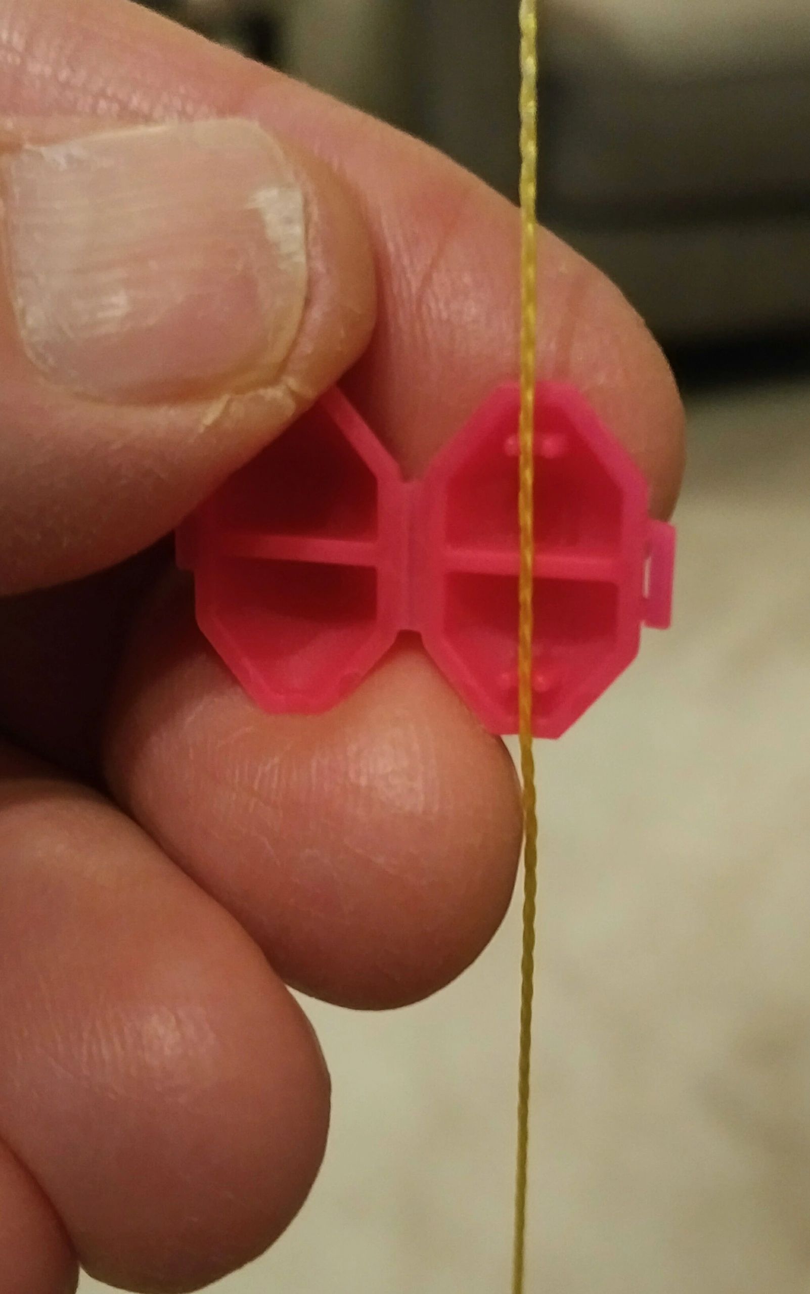 An open McGill QuickStop Bobber Stop and Strike Indicator