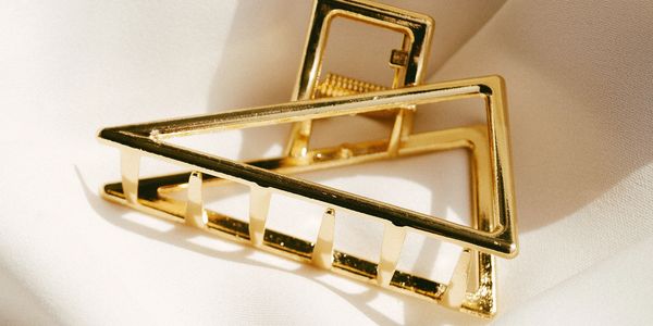 Fashionable hair clips and accessories.