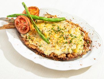 Cheesy baked fish with pesto best seller
