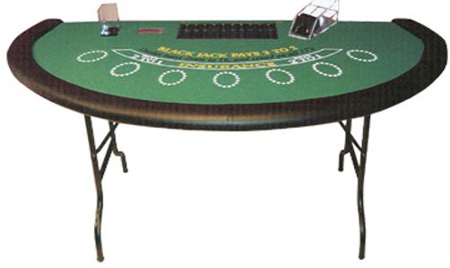 blackjack table, black jack table, blackjack table rentals