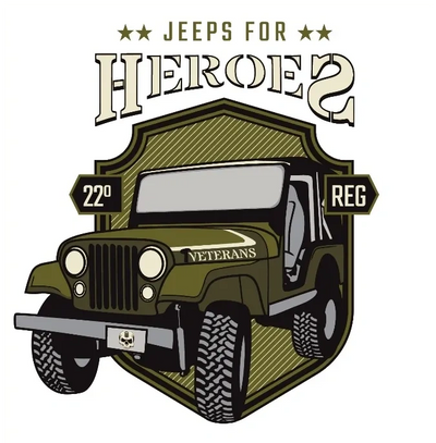Jeeps for Heroes 22 Reg jeep logo