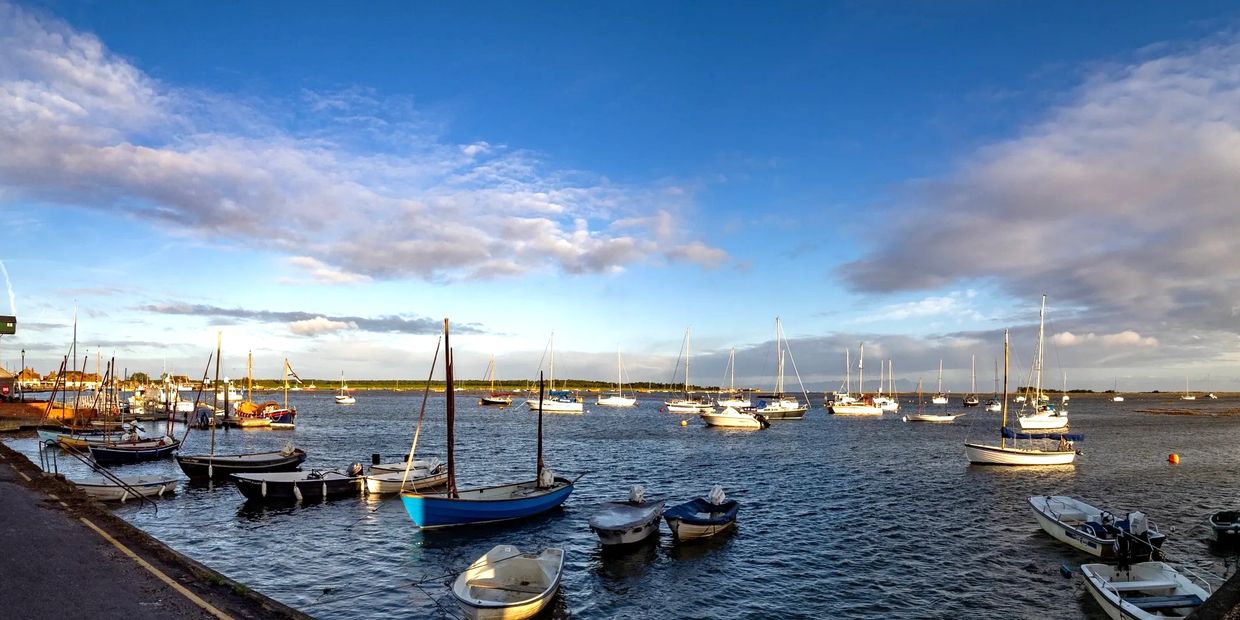 Wells Harbour with beautiful cloud formation and rays of sunshine. Image Credit: Adrian Whyntie.