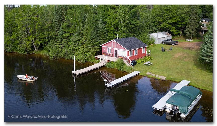 Arial view from lake