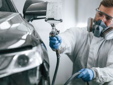 Service de peinture automobile.