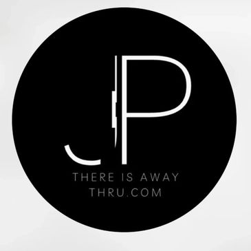 Black circular logo with stylized letters and text below.