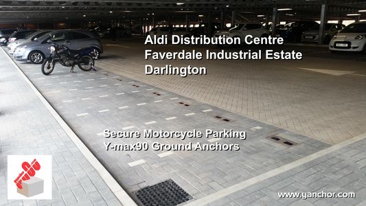 ALDI Commercial Secure Motorcycle Parking