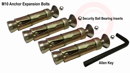 Replacement Ground Anchor Security Bolts M10