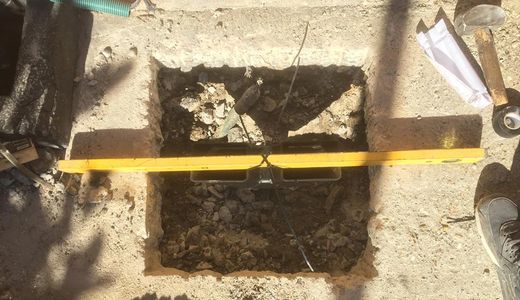 ground anchor installation