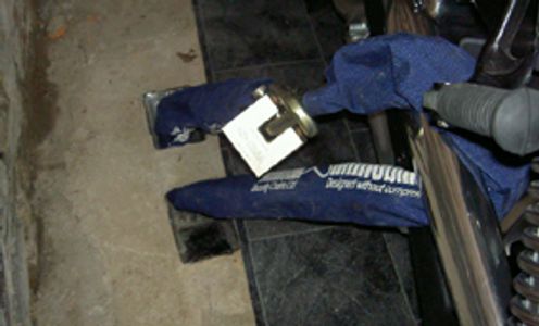 Motorcycle Security chain and anchor