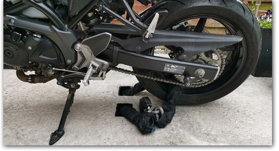 Motorcycle ground anchor