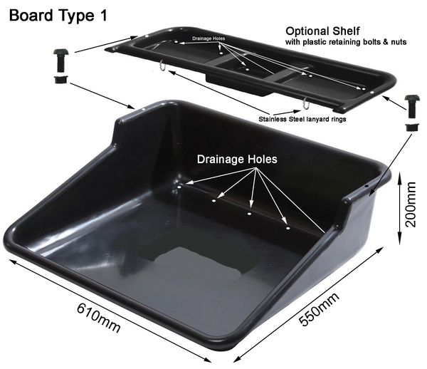boat bait board tray