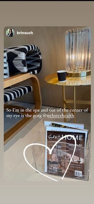 Arlene Webster's Magazine spotted at the Salon in Missoni Baia!