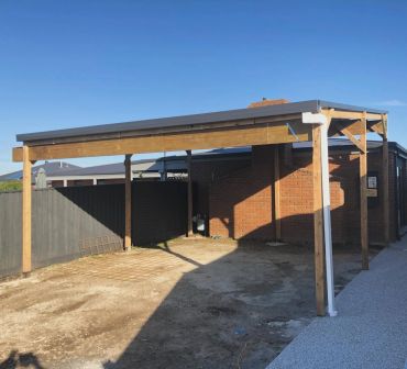 Progress enclosed carport patio outdoor living space