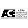 ASHA Award for Continuing Education ACE logo