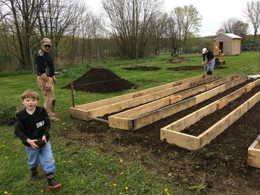 Children's garden at Crellin
