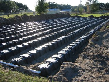 Biodiffuser septic field